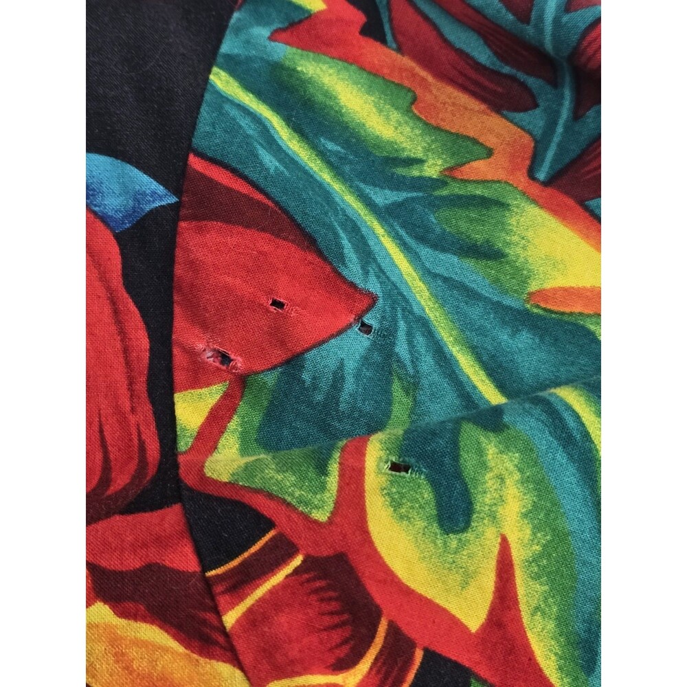 The Hawaiian Original Hilo Hattie 3XL Men Short Sleeve Cotton Shirt Vibrant READ - Picture 9 of 11